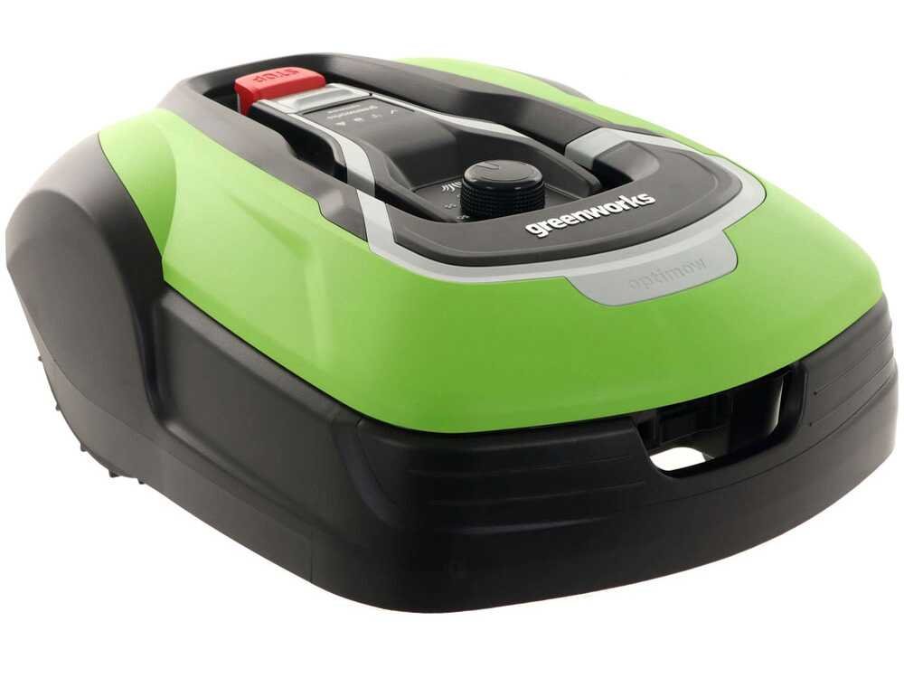 greenworks optimow 10 grl110 robot tondeuse avec câble périphérique greenworks optimow 10 grl110 robot tondeuse avec câble périphérique