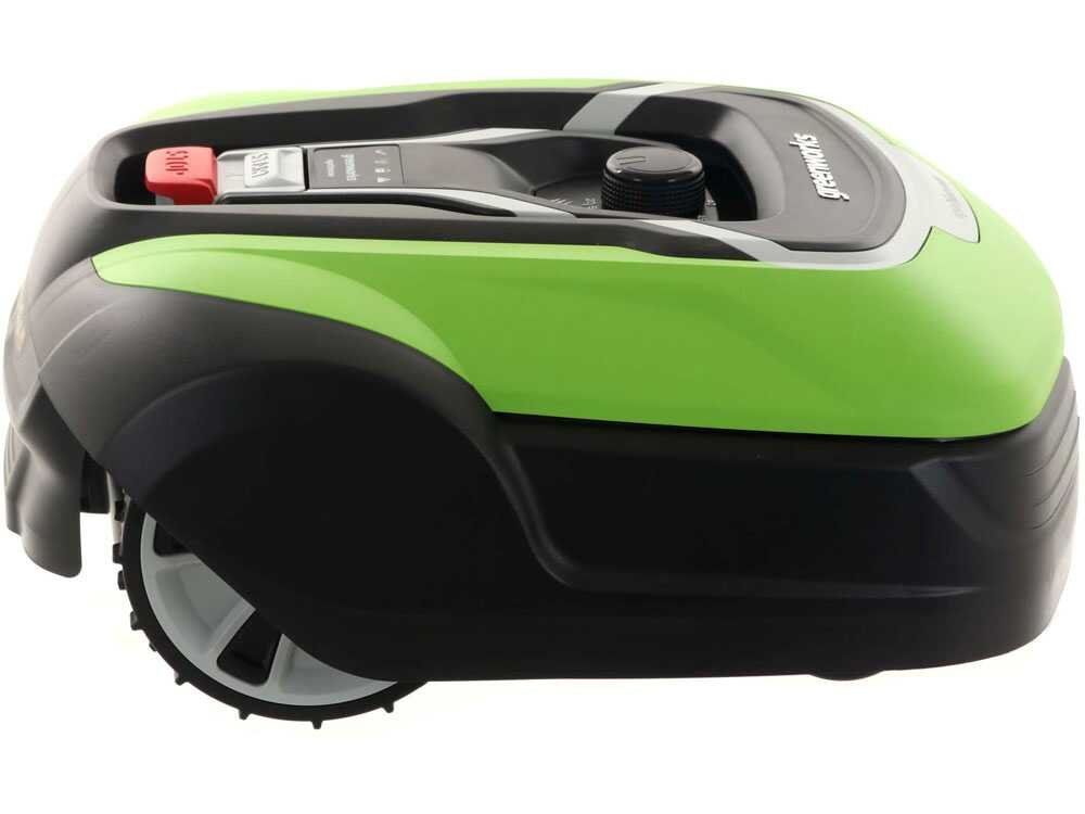 greenworks optimow 10 grl110 robot tondeuse avec câble périphérique greenworks optimow 10 grl110 robot tondeuse avec câble périphérique