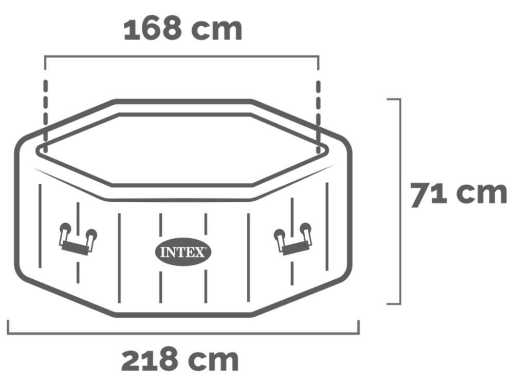 intex octogonale jet & bubble deluxe 28462ex Ø218x71 cm piscine hydromassage spa - Machines territoires intex octogonale jet & bubble deluxe 28462ex Ø218x71 cm piscine hydromassage spa