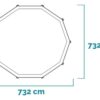 intex ultra xtr frame 26340np Ø732x132 cm piscine ronde