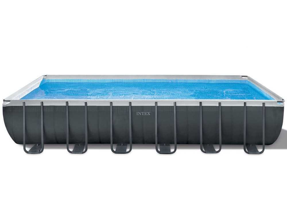 intex ultra xtr frame 26368np 732x366x132 cm piscine hors sol + kit nettoyage et volleyball