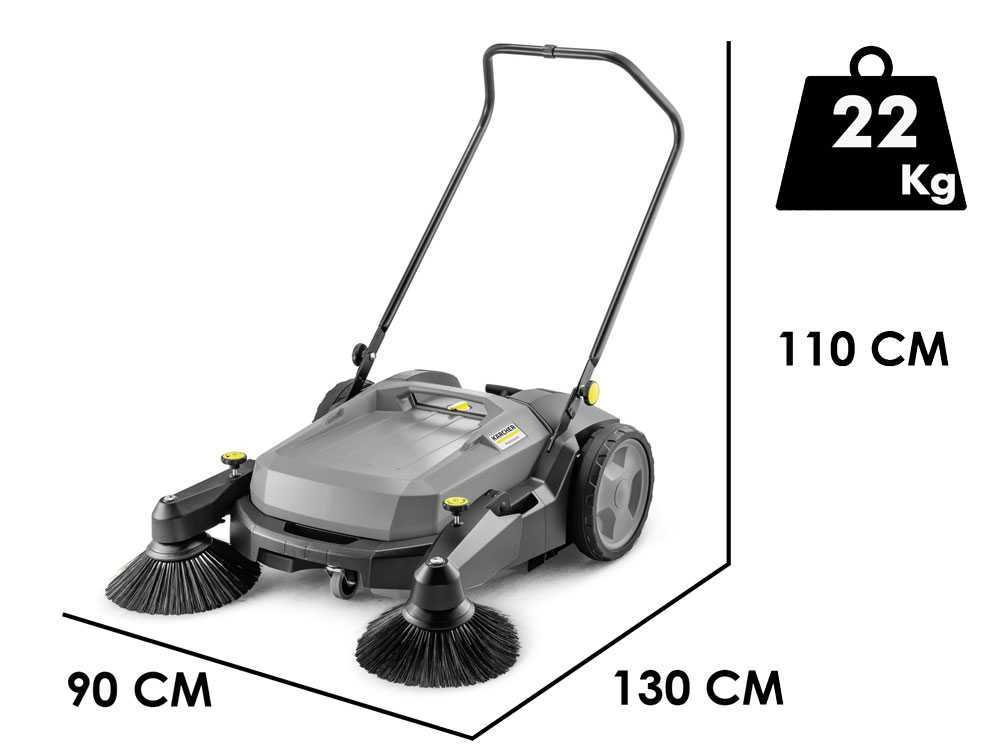 karcher pro km 70/20 c 2sb balayeuse manuelle à poussée avec bac de ramassage - Machines territoires karcher pro km 70/20 c 2sb balayeuse manuelle à poussée avec bac de ramassage