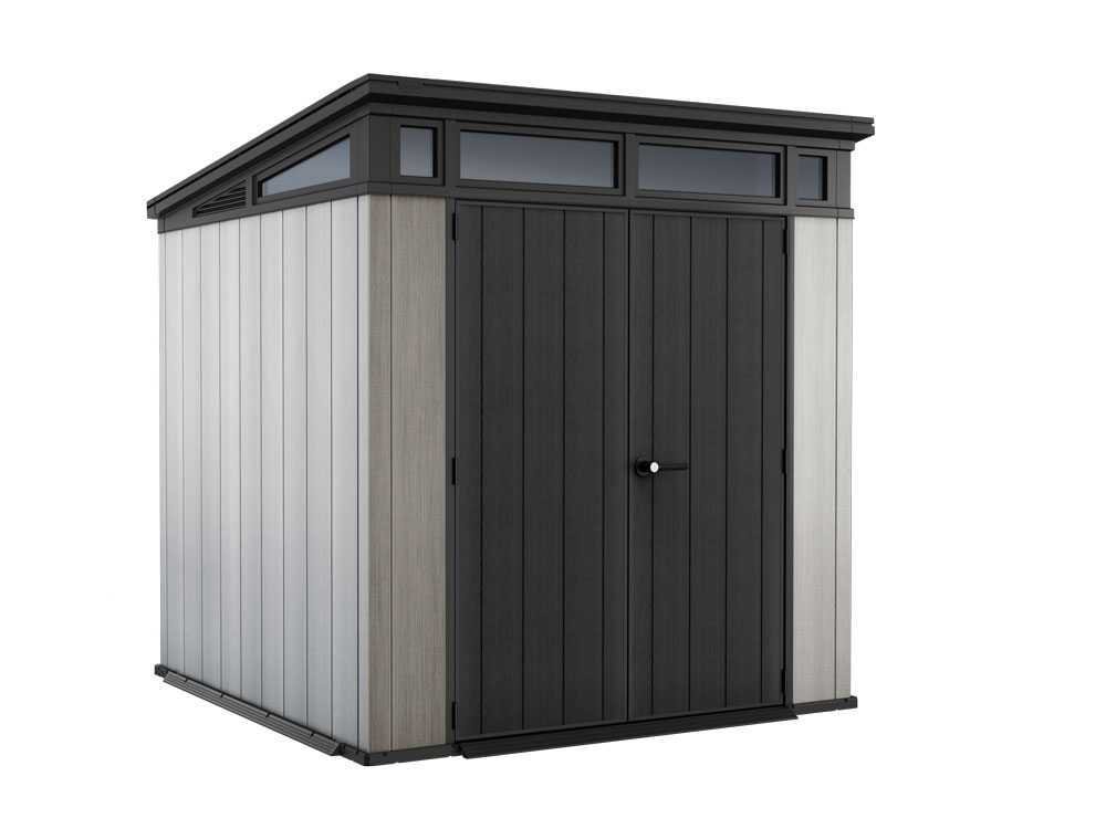 keter artisan gris abri de jardin avec porte double battant 214x218x226 cm - Machines territoires keter artisan gris abri de jardin avec porte double battant 214x218x226 cm
