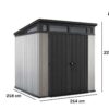 keter artisan gris abri de jardin avec porte double battant 214x218x226 cm - Machines territoires keter artisan gris abri de jardin avec porte double battant 214x218x226 cm