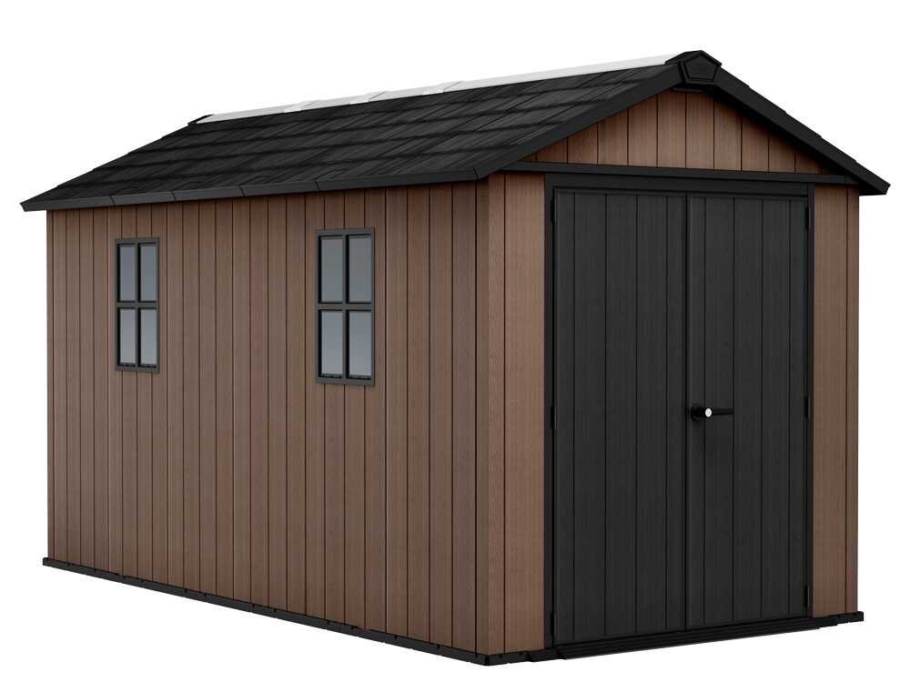 keter newton plus 7513/1375 abri de jardin avec double porte et fenêtres 230 x 413 x 246 cm - Machines territoires keter newton plus 7513/1375 abri de jardin avec double porte et fenêtres 230 x 413 x 246 cm