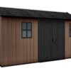 keter newton plus 7513/1375 abri de jardin avec double porte et fenêtres 230 x 413 x 246 cm - Machines territoires keter newton plus 7513/1375 abri de jardin avec double porte et fenêtres 230 x 413 x 246 cm