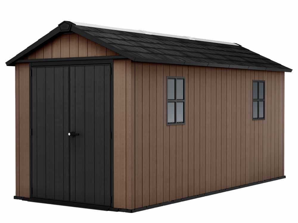 keter newton plus 7515/1575 abri de jardin avec porte à double battant et fenêtres 230 x 476 x 246 cm - Machines territoires keter newton plus 7515/1575 abri de jardin avec porte à double battant et fenêtres 230 x 476 x 246 cm