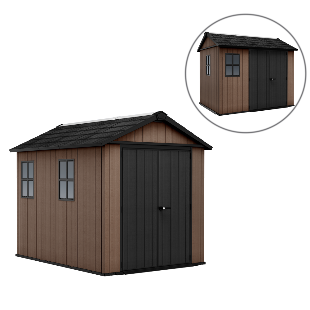 keter newton plus 759/975 abri de jardin avec porte à double battant et fenêtres 230 x 287 x 246 cm keter newton plus 759/975 abri de jardin avec porte à double battant et fenêtres 230 x 287 x 246 cm
