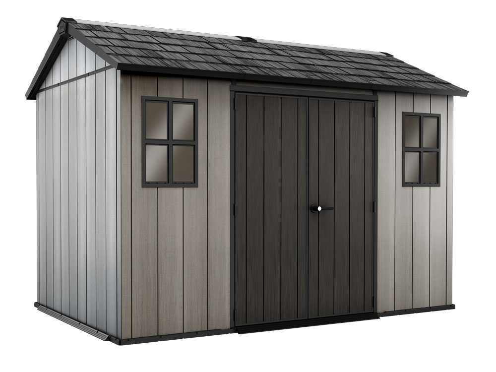 keter oakland 1175 abri de jardin avec fenêtres frontales 350x229x254 cm keter oakland 1175 abri de jardin avec fenêtres frontales 350x229x254 cm