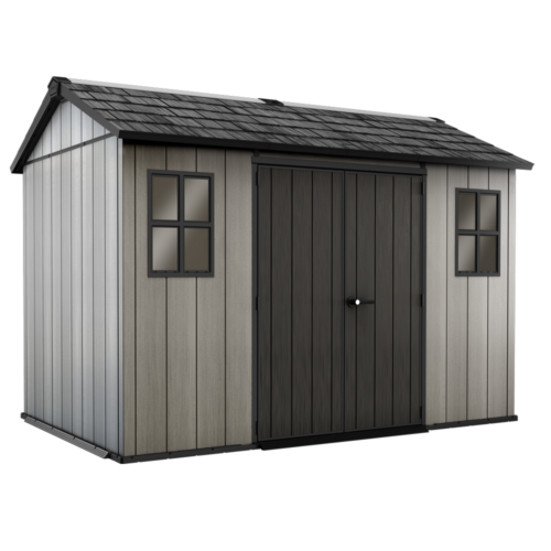 keter oakland 1175 abri de jardin avec fenêtres frontales 350x229x254 cm keter oakland 1175 abri de jardin avec fenêtres frontales 350x229x254 cm