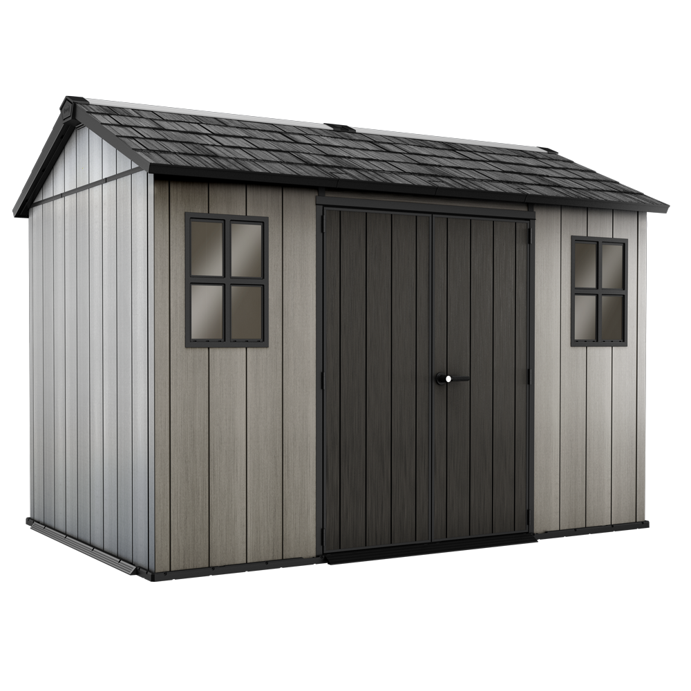 keter oakland 1175 abri de jardin avec fenêtres frontales 350x229x254 cm keter oakland 1175 abri de jardin avec fenêtres frontales 350x229x254 cm