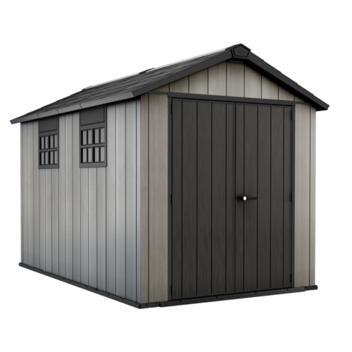 keter oakland 7511 abri de jardin avec porte à double battant et fenêtres 230x350x242 cm keter oakland 7511 abri de jardin avec porte à double battant et fenêtres 230x350x242 cm