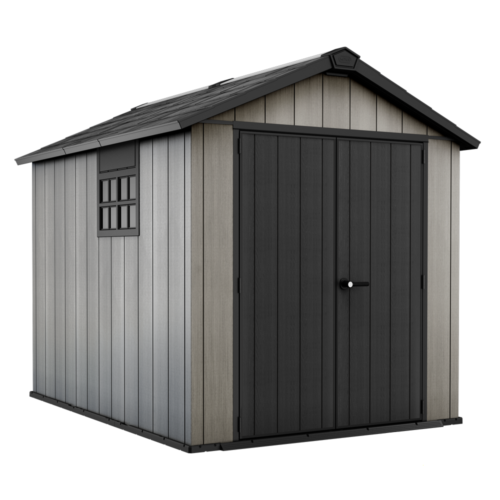 keter oakland 759 abri de jardin avec porte double battant et fenêtre 229x287x242 cm keter oakland 759 abri de jardin avec porte double battant et fenêtre 229x287x242 cm