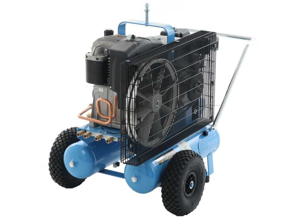 kit motocompresseur campagnola mc 658 7cv + 2 peignes vibreurs pneumatiques tuono evo