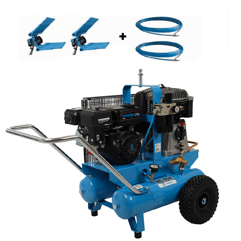 kit motocompresseur campagnola mc 658 7cv + 2 peignes vibreurs pneumatiques tuono evo kit motocompresseur campagnola mc 658 7cv + 2 peignes vibreurs pneumatiques tuono evo