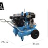 kit motocompresseur campagnola mc 658 7cv + 2 peignes vibreurs pneumatiques tuono evo