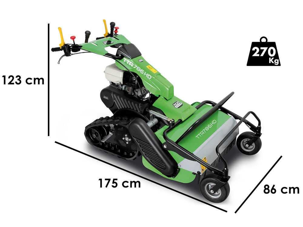 lampacrescia mgm ttr786hd tondeuse débroussailleuse à couteaux sur chenilles honda gx270 lampacrescia mgm ttr786hd tondeuse débroussailleuse à couteaux sur chenilles honda gx270