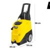 lavor rio r pro 1208 nettoyeur haute pression à eau chaude Électrique à chaud pompe en laiton