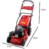 marina systems 55 sh 3v 4 en 1 tondeuse à gazon thermique moteur honda gcvx200