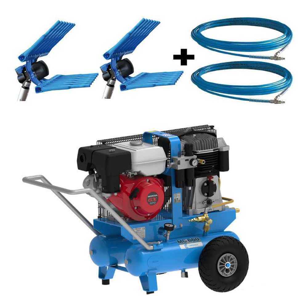 motocompresseur thermique campagnola mc 660 moteur à essence honda gx270 + 2 peignes vibreurs motocompresseur thermique campagnola mc 660 moteur à essence honda gx270 + 2 peignes vibreurs