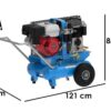motocompresseur thermique campagnola mc 660 moteur à essence honda gx270