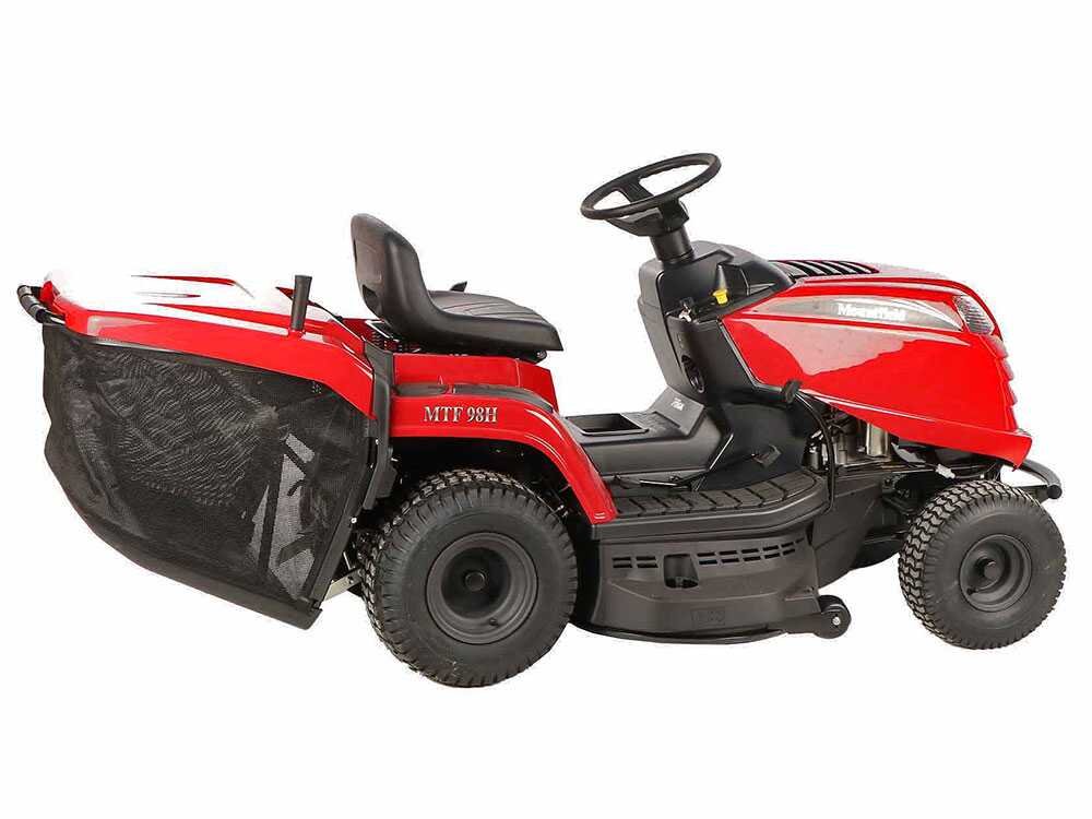 mountfield mtf 98h tracteur tondeuse avec boîte de vitesses hydrostatique et bac de ramassage de 240 l