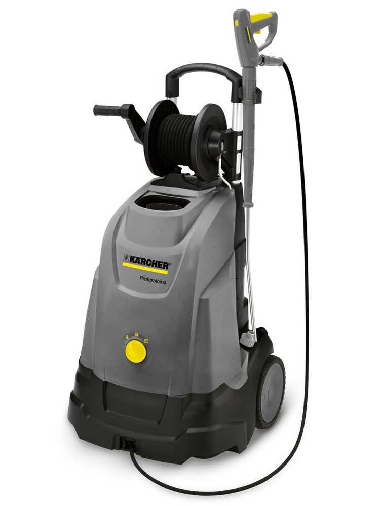 nettoyeur haute pression à eau chaude karcher pro hds 5/15 ux pompe en laiton enrouleur monophasé