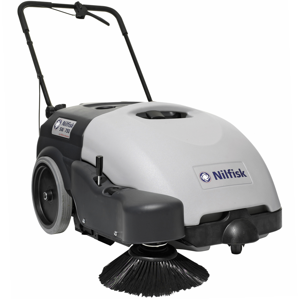 nilfisk sw750 balayeuse autotractée à batterie avec bac de ramassage 12v 46ah nilfisk sw750 balayeuse autotractée à batterie avec bac de ramassage 12v 46ah