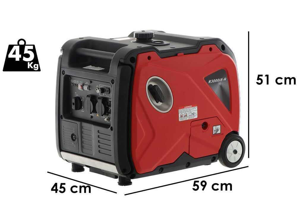 rato r3000ie r groupe électrogène à inverter version sur roues 3.5 kw continue 3.2 kw monophasé