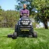 ryobi ry72tmx107 210 tracteur tondeuse à batterie 72v / 2x10ah