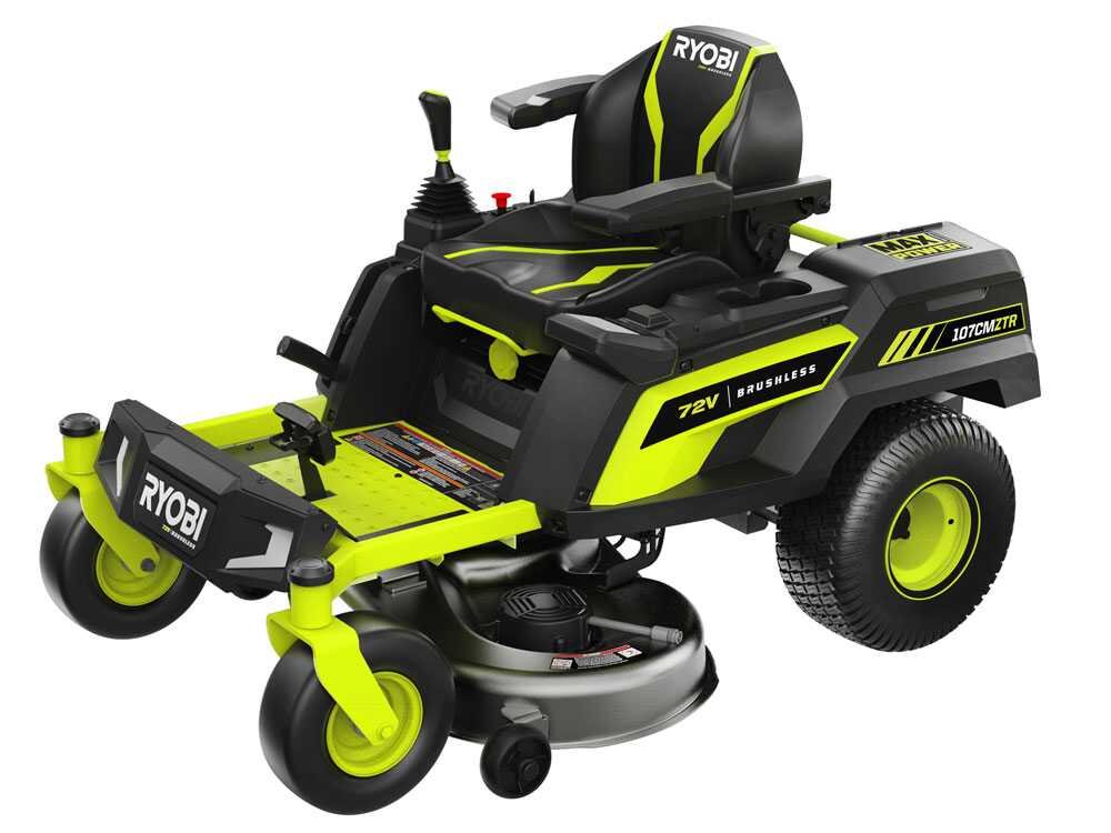 ryobi ztrx107 tracteur tondeuse sur batterie rayon de braquage zéro 72v/20ah coupe de 107cm 2en1 - Machines territoires ryobi ztrx107 tracteur tondeuse sur batterie rayon de braquage zéro 72v/20ah coupe de 107cm 2en1