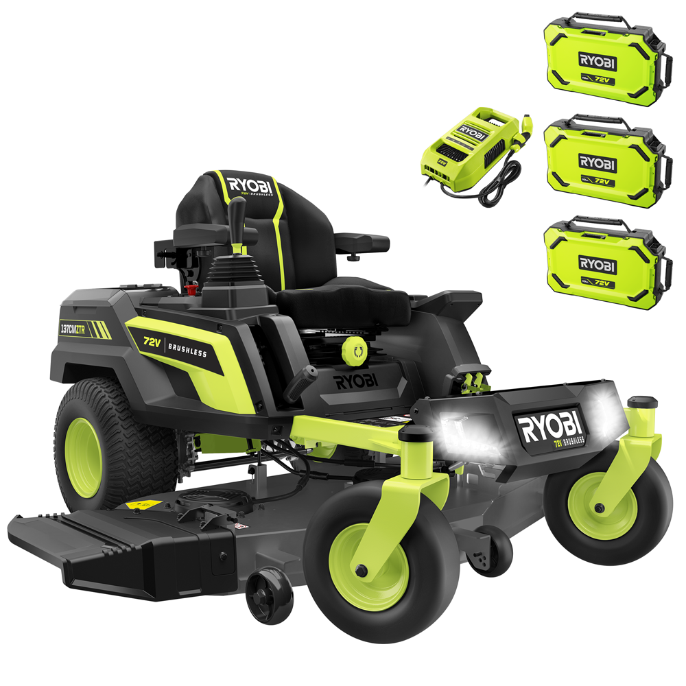 ryobi ztrx137 tondeuse autoportée à rayon de braquage zéro sur batterie 72v/30ah coupe de 137cm 2en1 ryobi ztrx137 tondeuse autoportée à rayon de braquage zéro sur batterie 72v/30ah coupe de 137cm 2en1