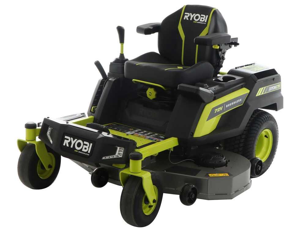 ryobi ztrx137 tondeuse autoportée à rayon de braquage zéro sur batterie 72v/30ah coupe de 137cm 2en1 - Machines territoires ryobi ztrx137 tondeuse autoportée à rayon de braquage zéro sur batterie 72v/30ah coupe de 137cm 2en1