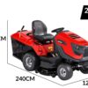 snapper rtx102 tracteur tondeuse briggs&stratton 724cc bac de ramassage mulching
