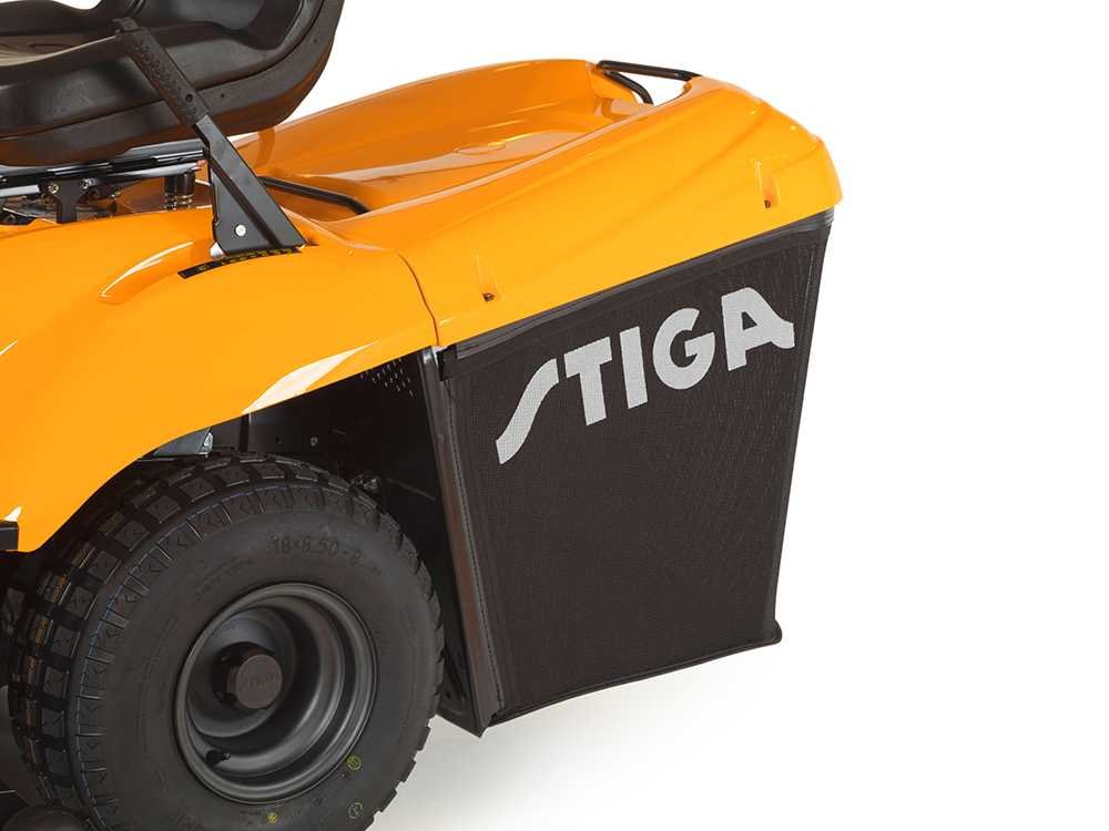 stiga estate 7102 w se 90 tracteur tondeuse boîte hydrostatique bac de ramassage mulching