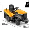 stiga estate 7102 w special tracteur tondeuse moteur honda gxv 630
