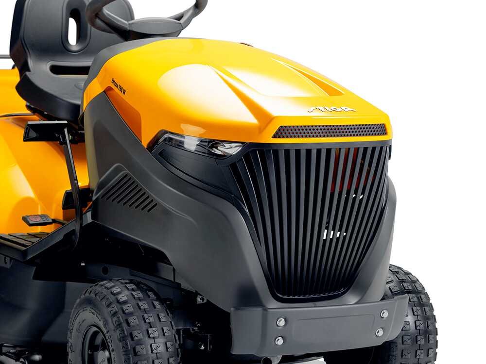 stiga estate 798 w tracteur tondeuse transmission hydrostatique bac de ramassage mulching