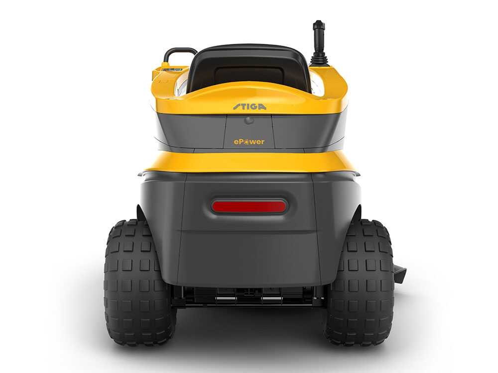 stiga gyro 500e tracteur tondeuse axiale à batterie moteur électrique à batterie 48v / 40ah