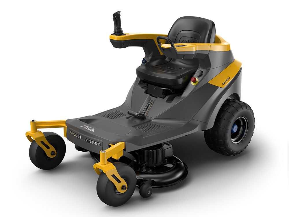 stiga gyro 500e tracteur tondeuse axiale à batterie moteur électrique à batterie 48v / 40ah
