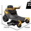 stiga gyro 700e tracteur tondeuse axiale à batterie moteur électrique à batterie 48 v 64 ah
