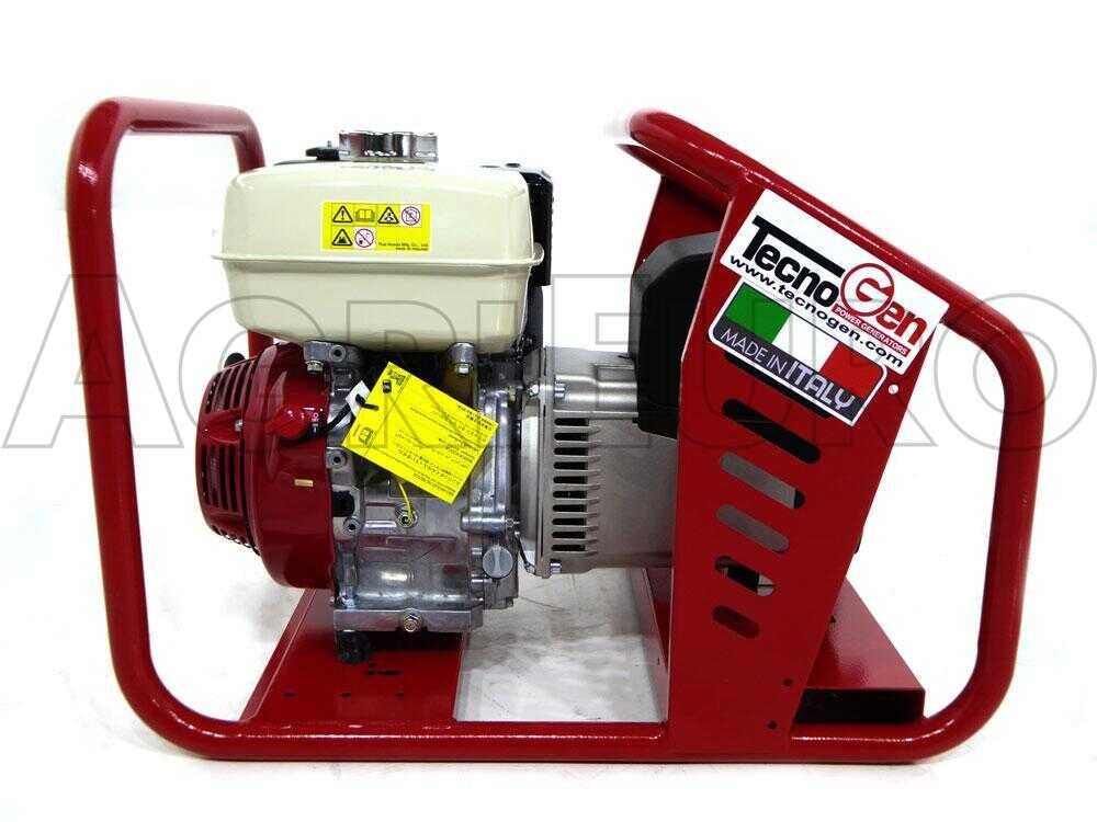 tecnogen h5000 avr groupe électrogène 3.6 kw monophasé honda gx 270 alternateur italien - Machines territoires tecnogen h5000 avr groupe électrogène 3.6 kw monophasé honda gx 270 alternateur italien