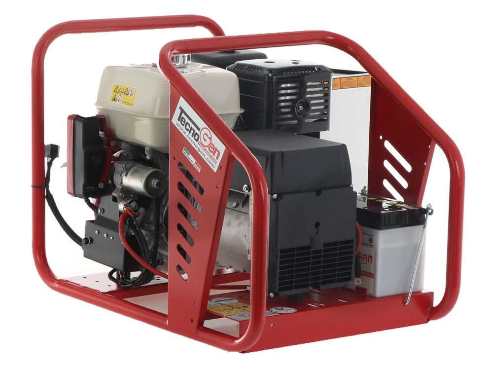 tecnogen h8000 te/a groupe électrogène triphasé 6 kw boîtier ats inclus