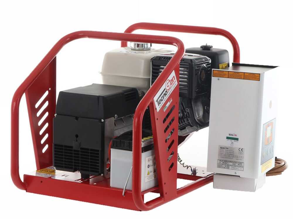 tecnogen h8000 te/a groupe électrogène triphasé 6 kw boîtier ats inclus