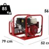 tecnogen h8000 te/a groupe électrogène triphasé 6 kw boîtier ats inclus