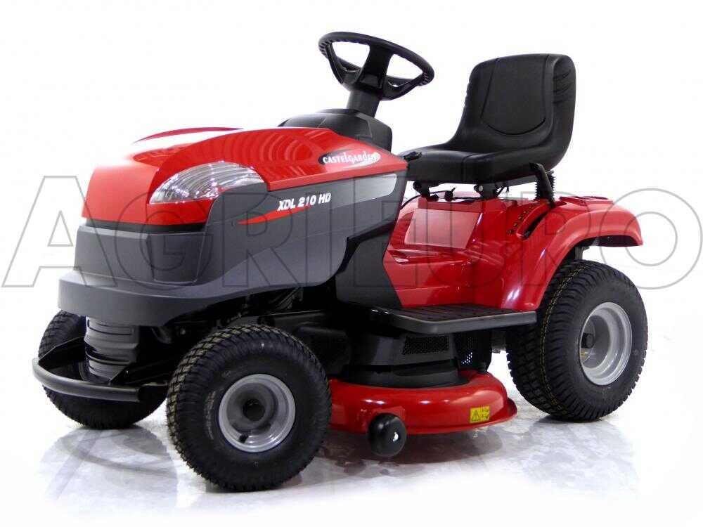 tondeuse autoportée castelgarden xdl 210 hd hydrostatique éjection latérale et mulching