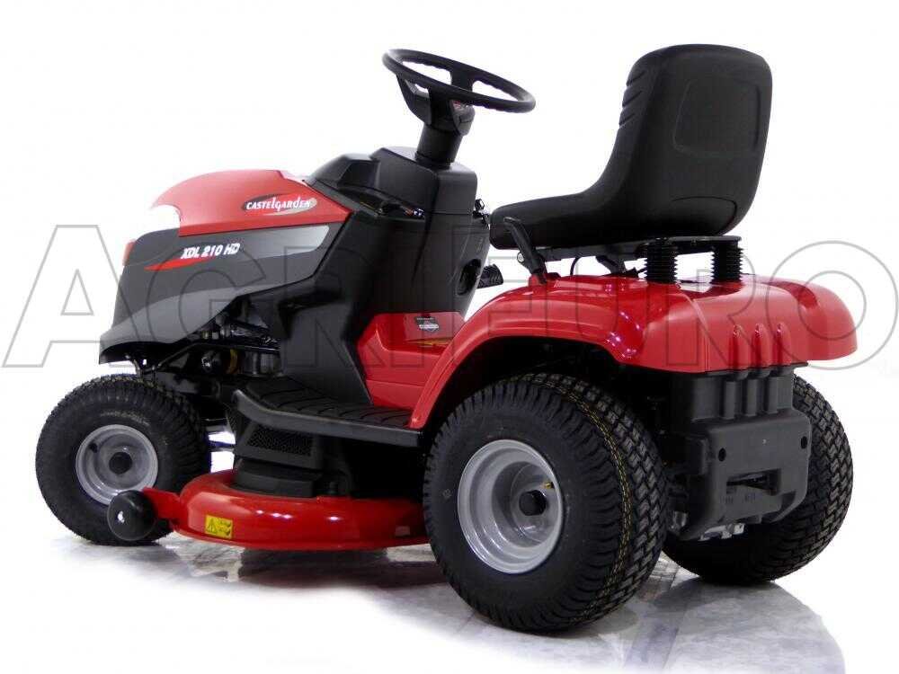 tondeuse autoportée castelgarden xdl 210 hd hydrostatique éjection latérale et mulching