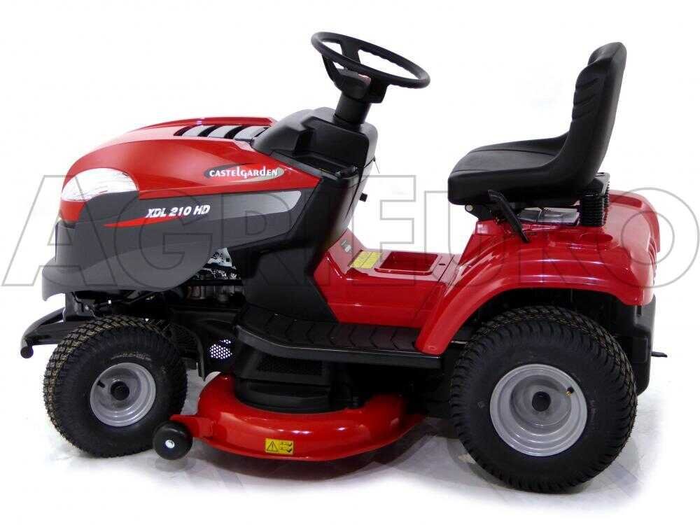 tondeuse autoportée castelgarden xdl 210 hd hydrostatique éjection latérale et mulching
