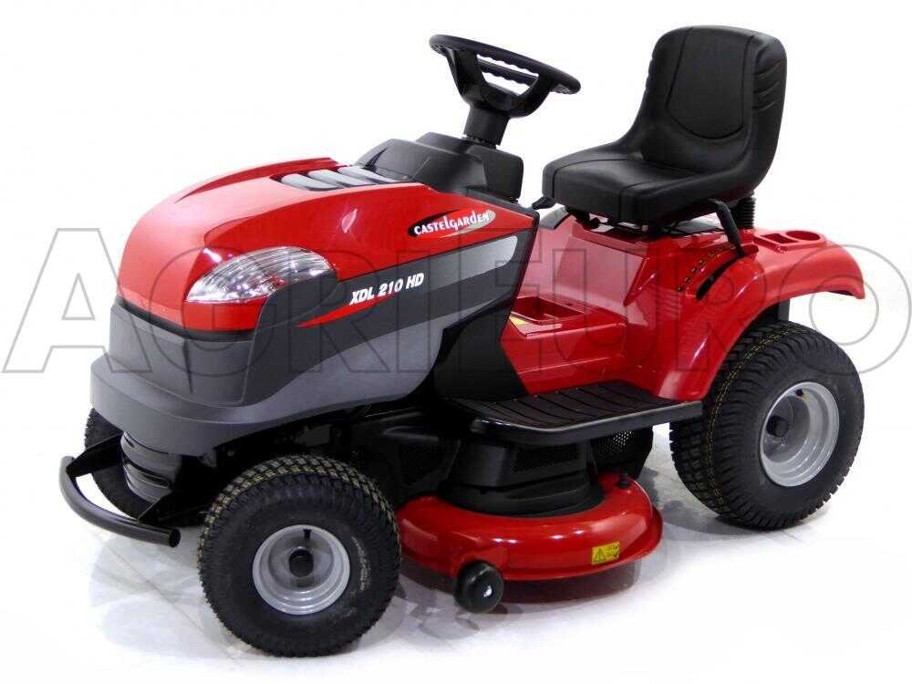 tondeuse autoportée castelgarden xdl 210 hd hydrostatique éjection latérale et mulching
