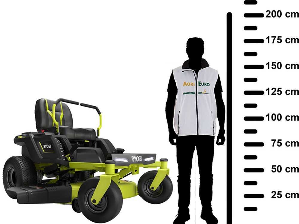 tondeuse autoportée ryobi ztr480ex à rayon de braquage zéro moteur électrique sur batterie 48v/100ah coupe de 107cm 2en1 tondeuse autoportée ryobi ztr480ex à rayon de braquage zéro moteur électrique sur batterie 48v/100ah coupe de 107cm 2en1