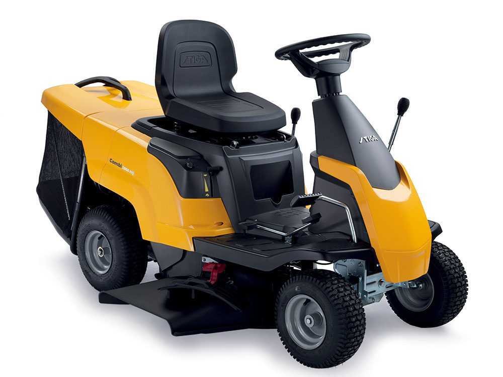tondeuse rider autoportée stiga combi 166 moteur 224 cm3 largeur de coupe 66 cm